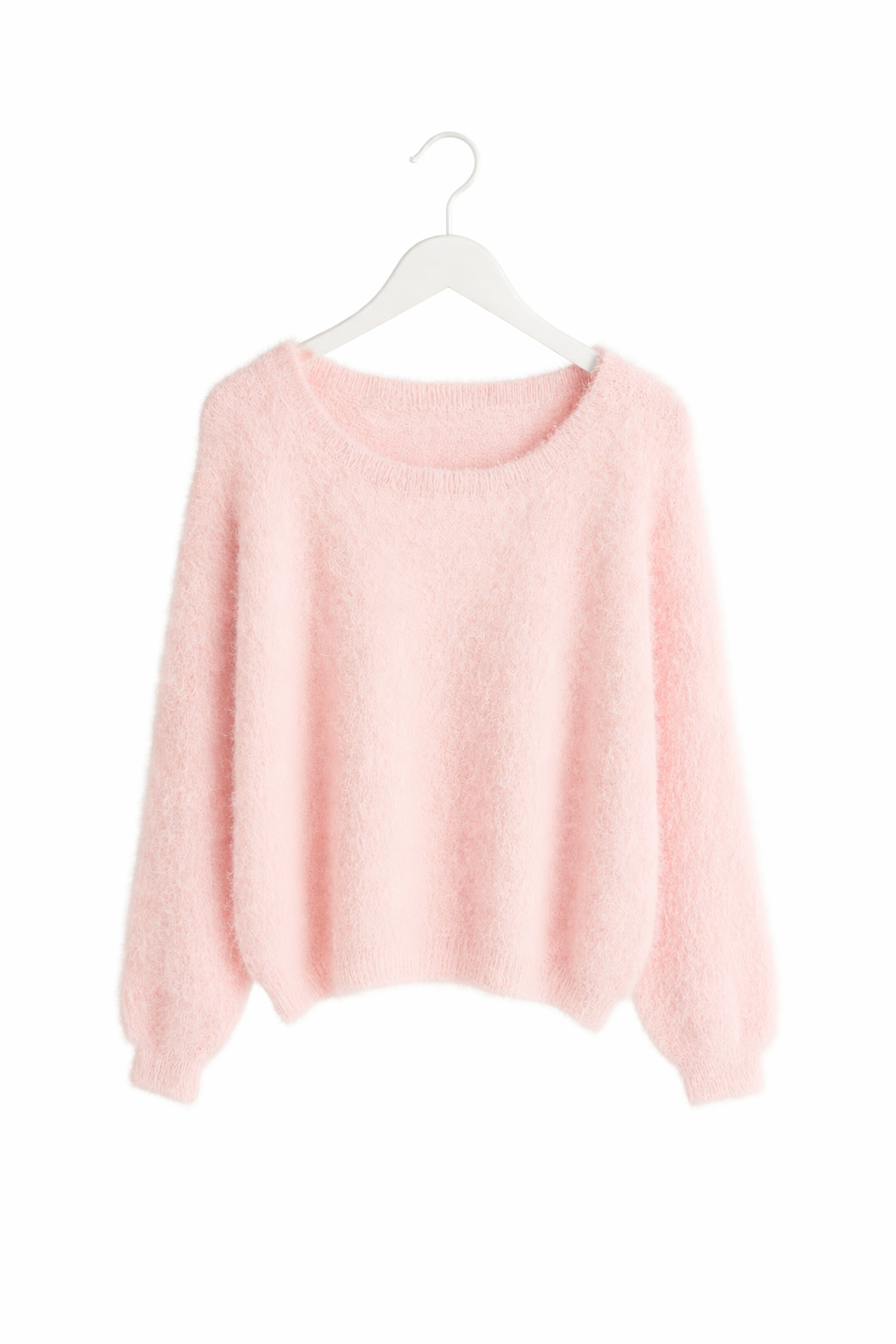 Fluffy Off-shoulder Knit