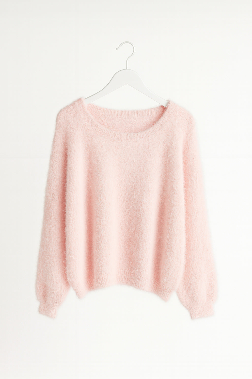 Fluffy Off-shoulder Knit
