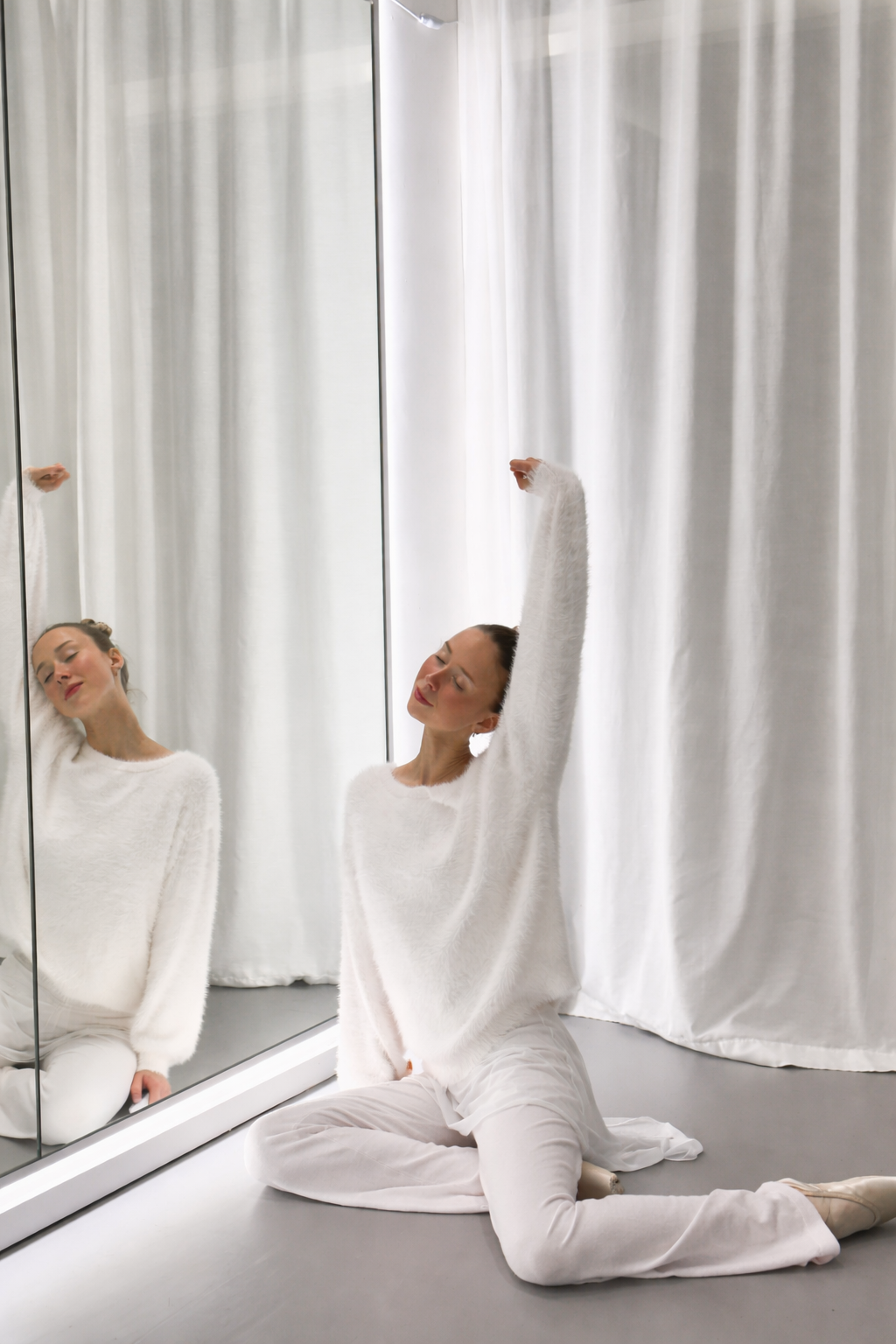 Fluffy Off-shoulder Knit