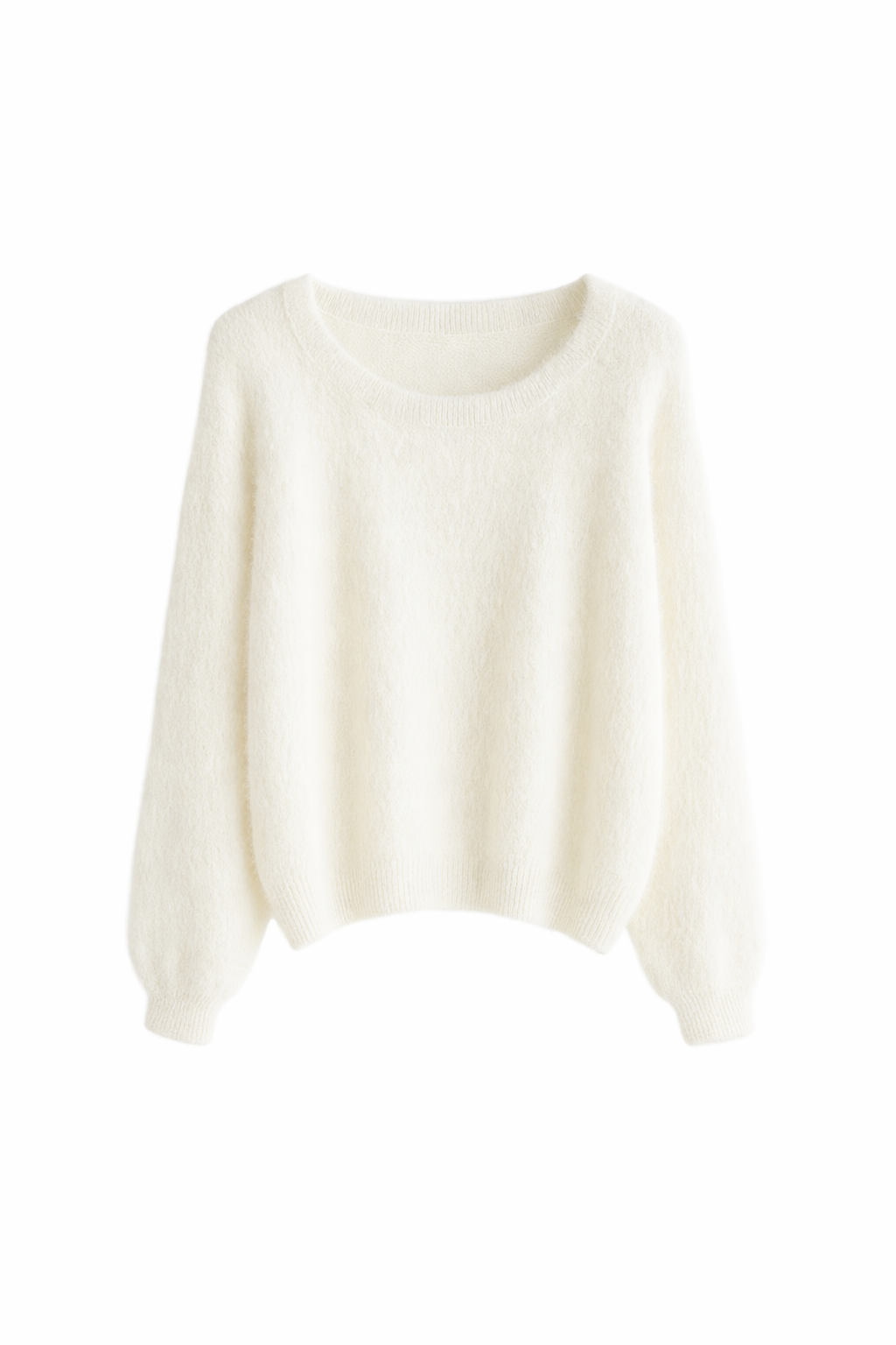 Fluffy Off-shoulder Knit