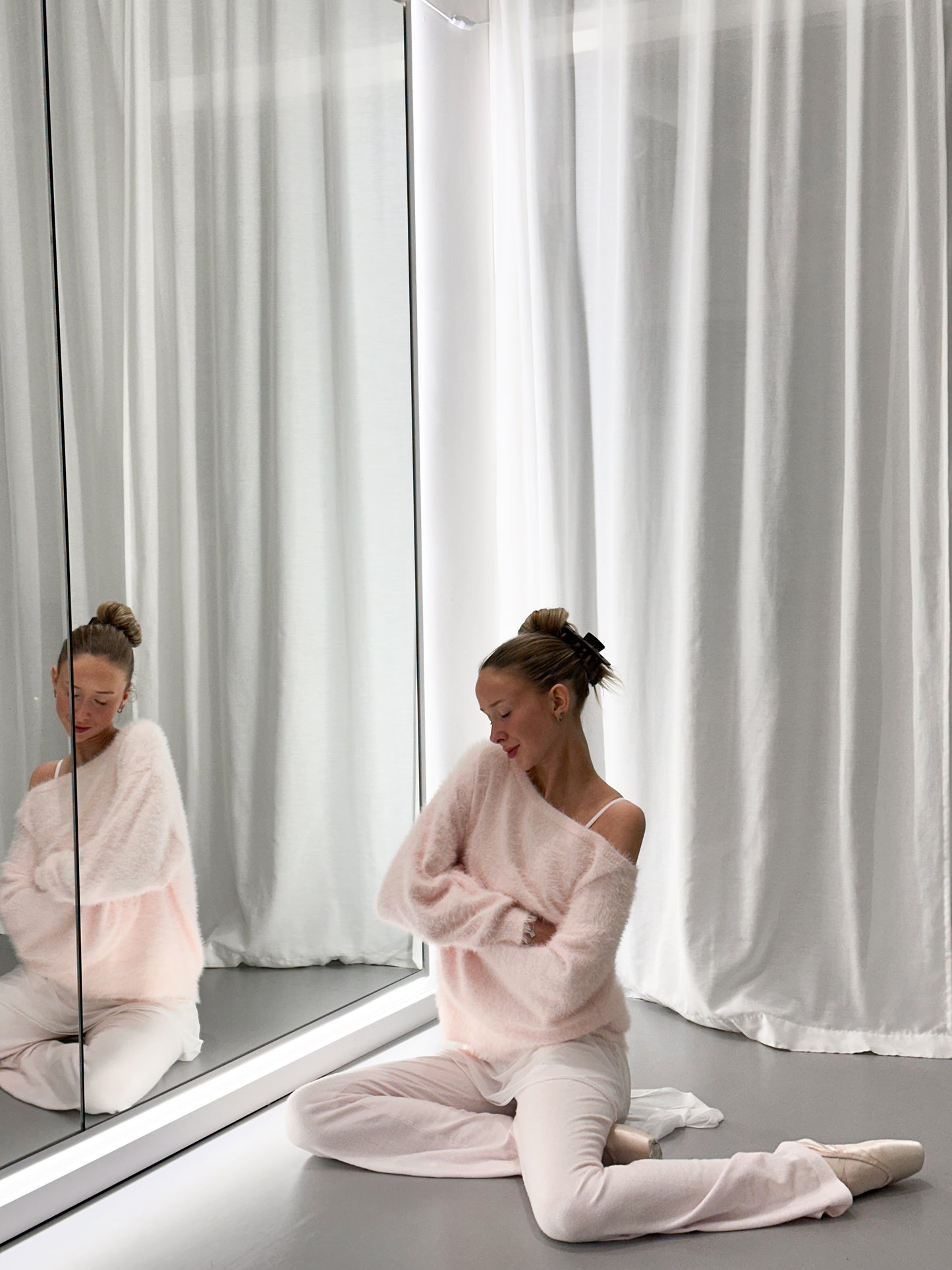 Fluffy Off-shoulder Knit